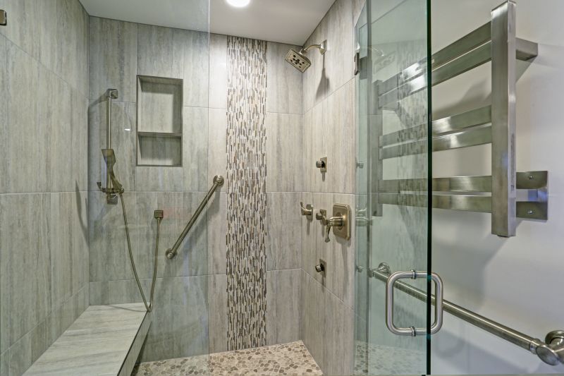 Open Layout Shower with Minimal Hardware